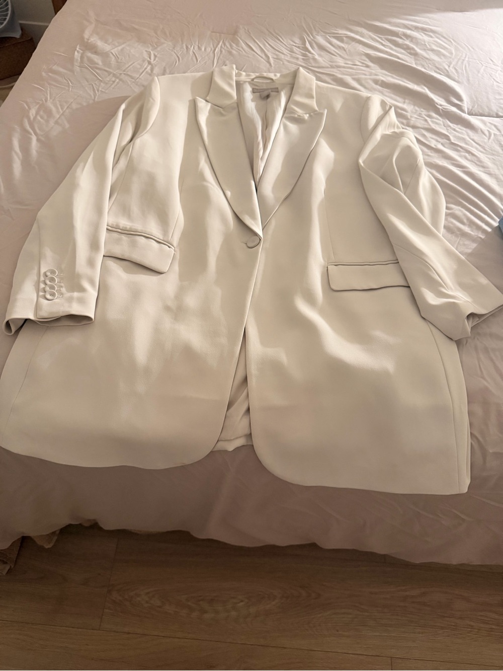 H&M Off-White Single-Button Men's Blazer